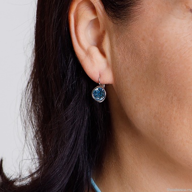 Серьги Fiore Luna, Royal Blue Delite, A1911.23 BL/S Серьги Fiore Luna, Royal Blue Delite, A1911.23 BL/S